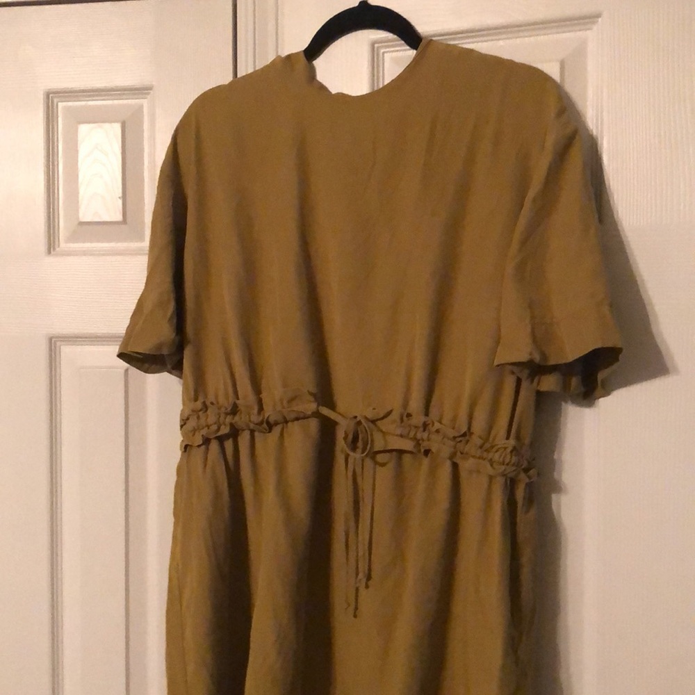 Zara short dress with tie at waist Sz xl - Picture 4 of 9